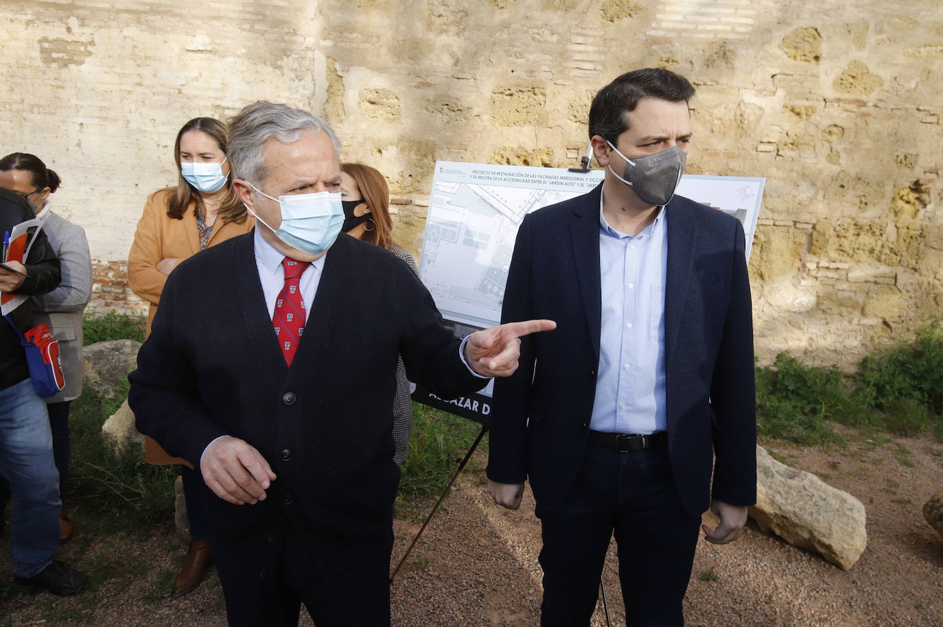 En imagénes, las obras en el Alcázar de Córdoba a punto de comenzar