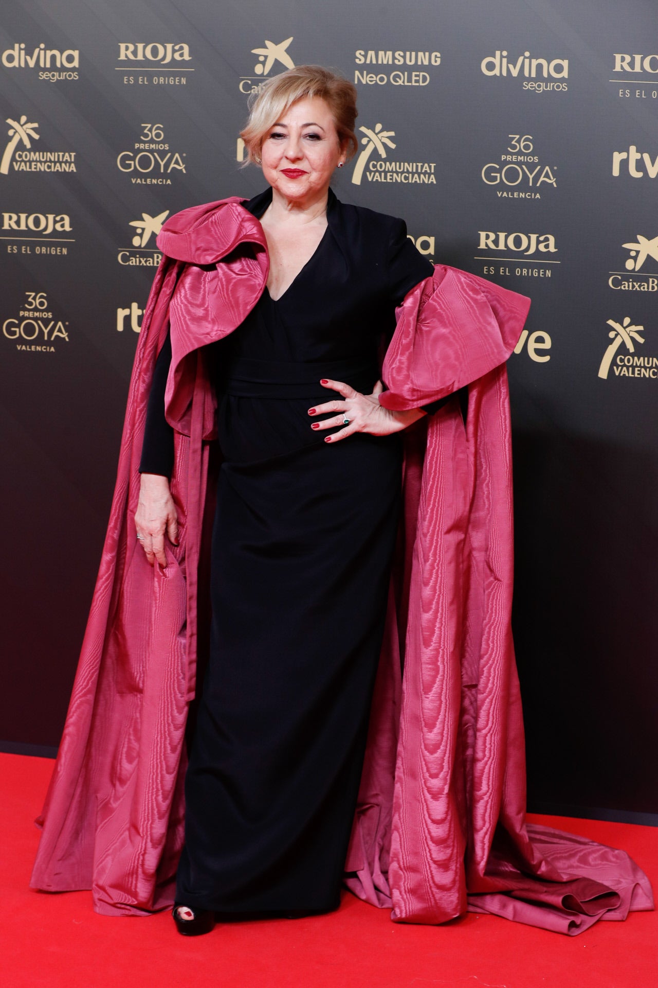 Goya 2022: Carmen Machi. La actriz llevó en la edición 36 de los premios del cine español un vestido hecho a medida para ella por Redondo Brand. Con joyas de Suárez y zapatos de Loboutin.