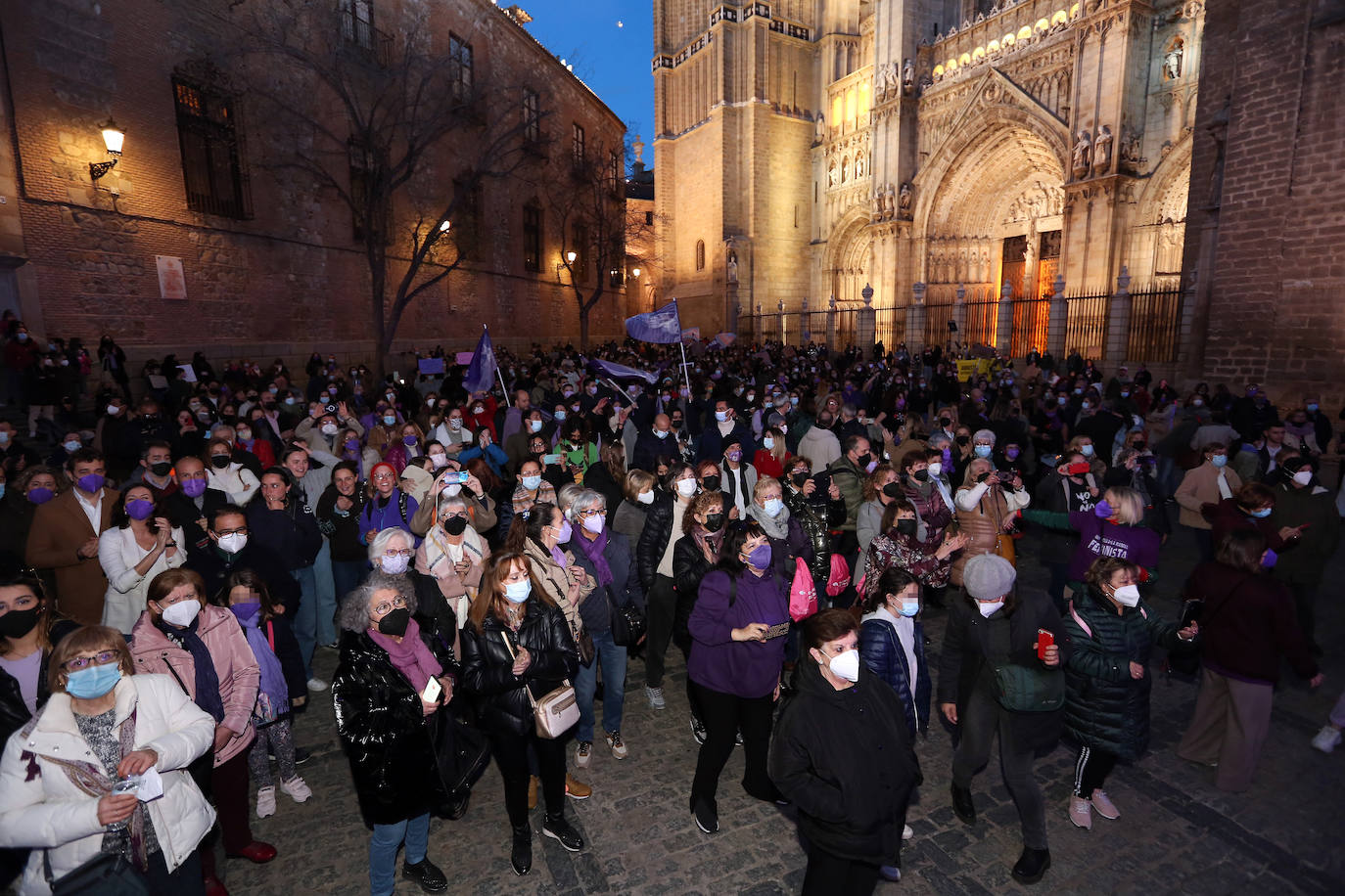 Las dos marchas de toledanas con motivo del Día de la Mujer