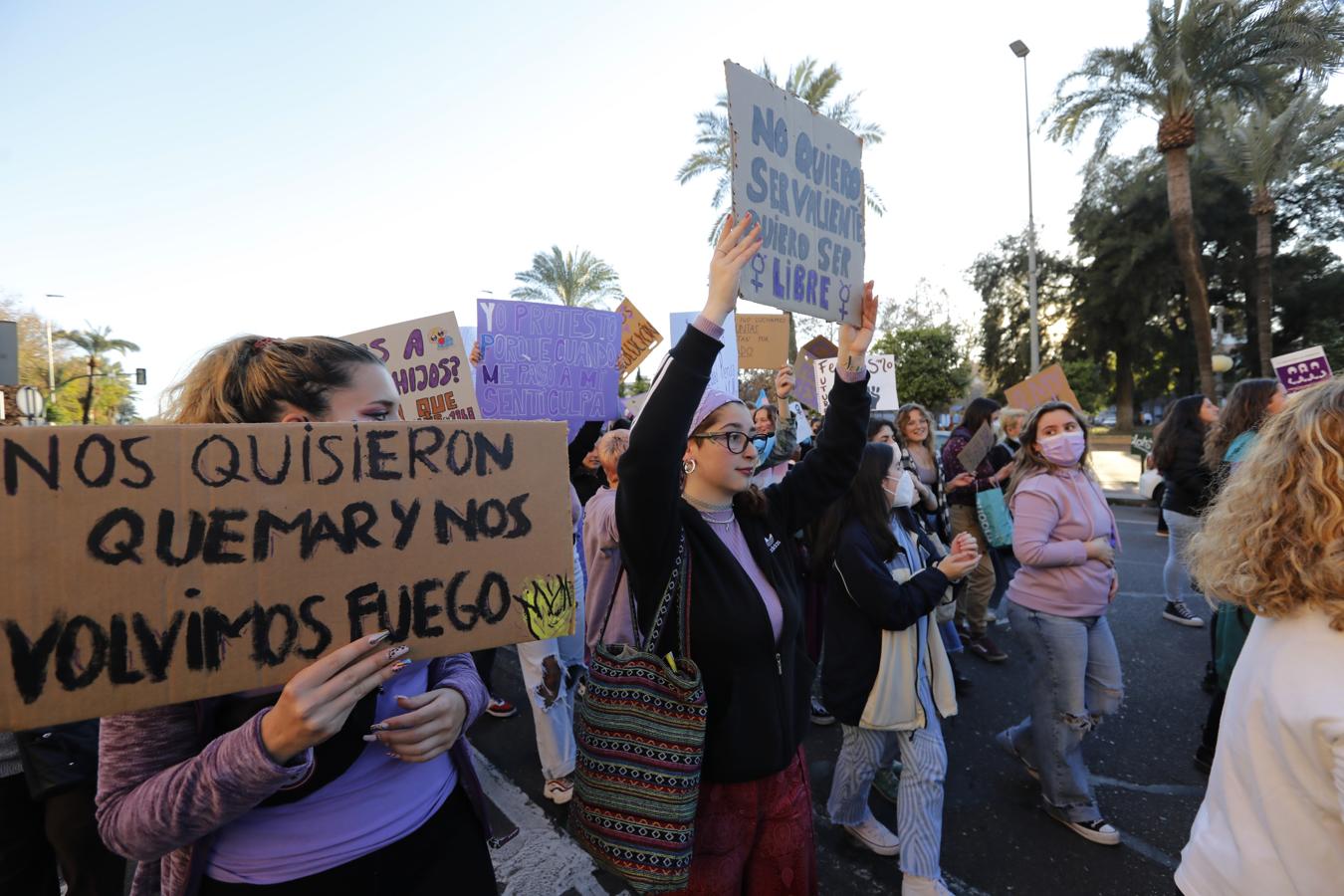 La manifestación del Día Internacional de la Mujer en Córdoba, en imágenes