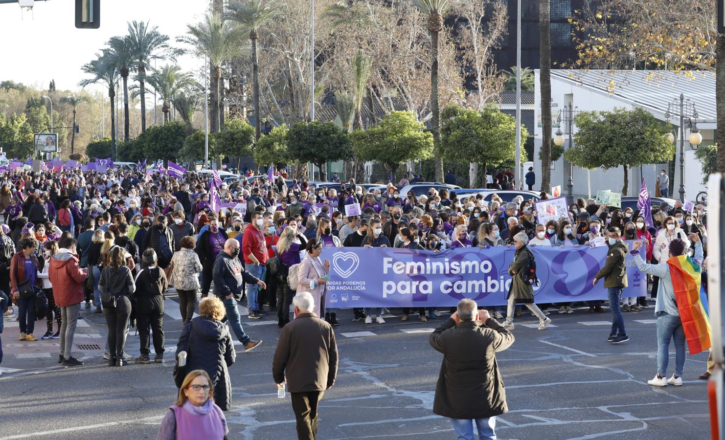 La manifestación del Día Internacional de la Mujer en Córdoba, en imágenes