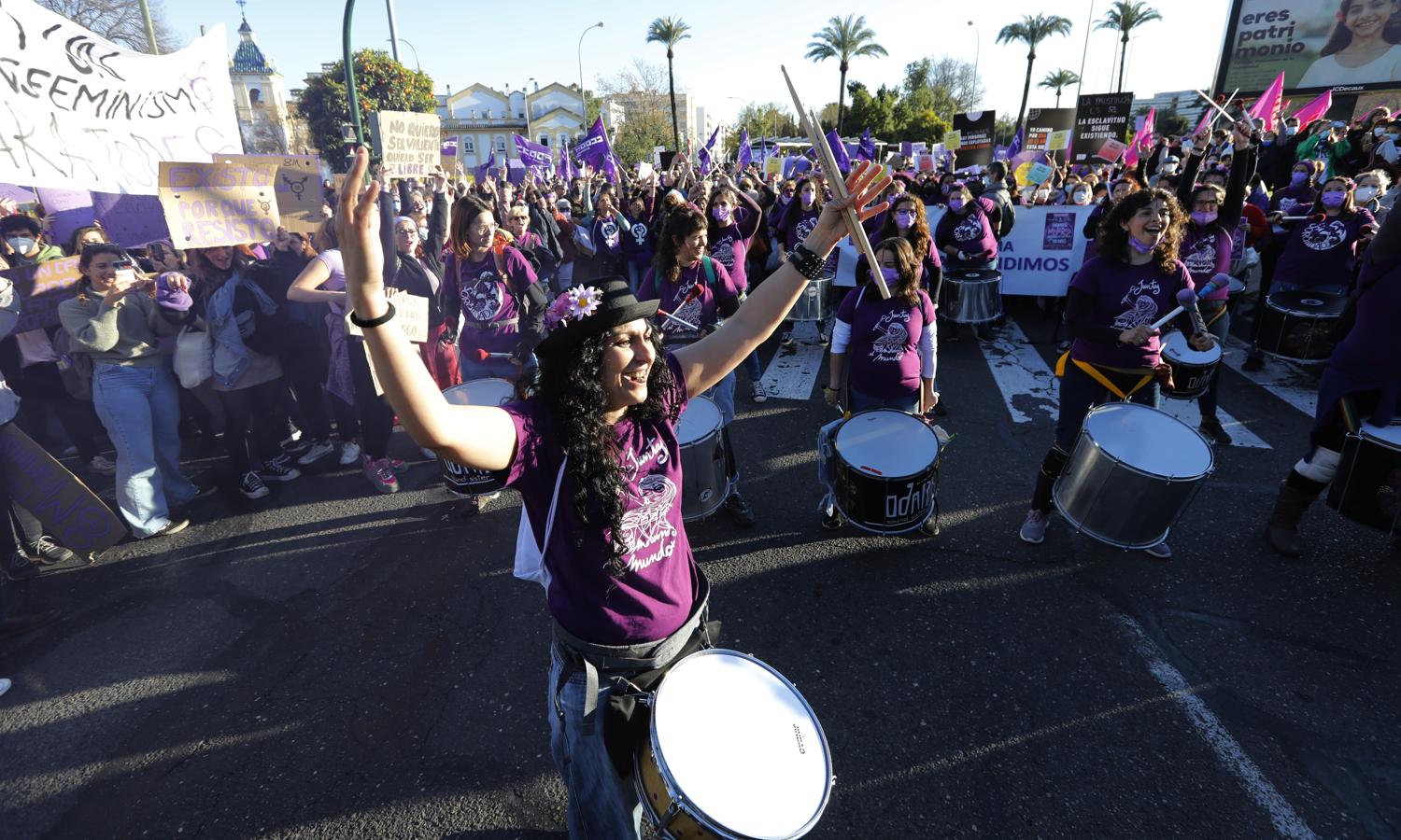 La manifestación del Día Internacional de la Mujer en Córdoba, en imágenes