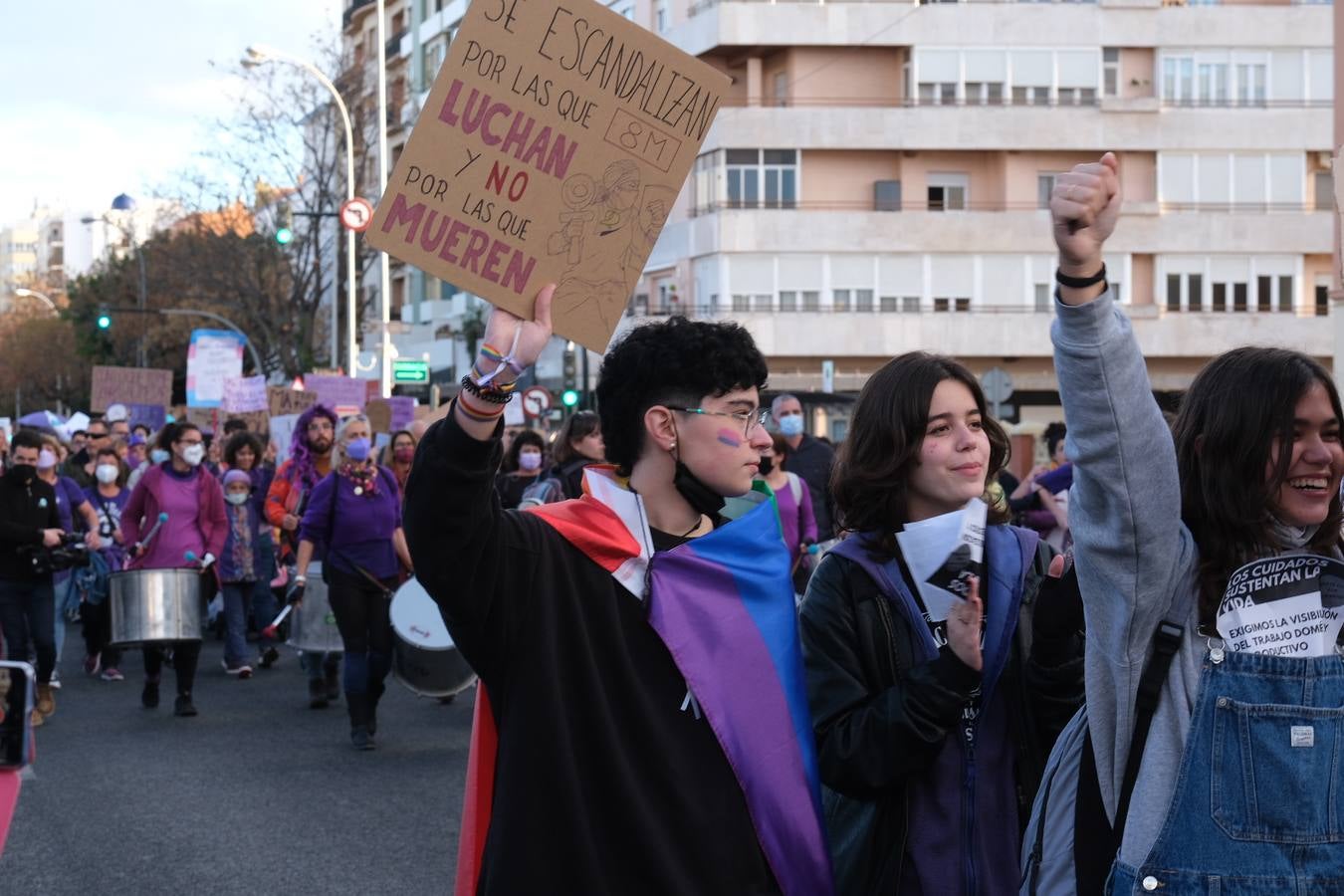 FOTOS: Marcha por el 8M en Cádiz