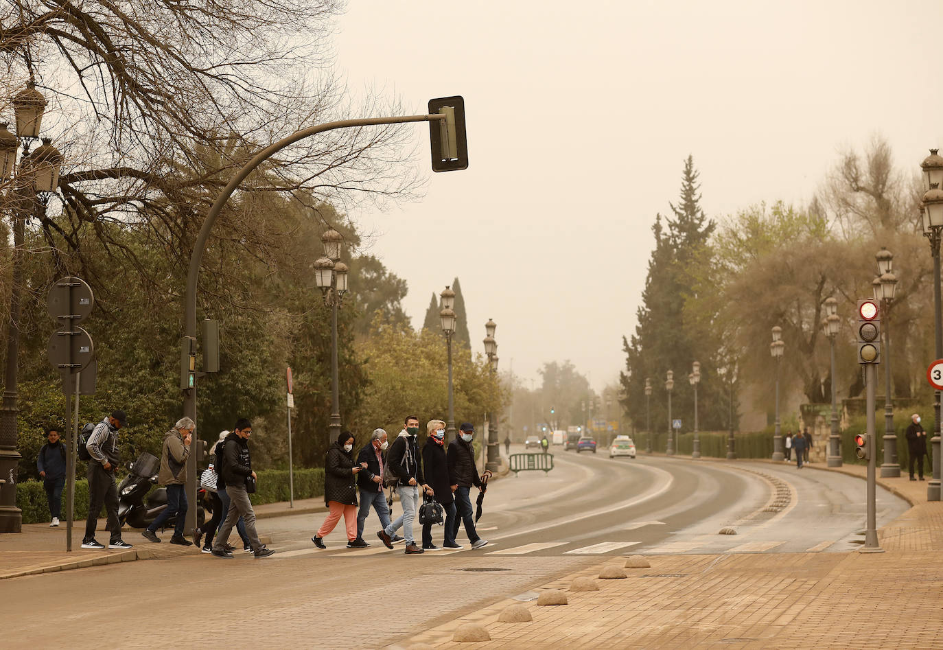 La avenida del Alcázar de Córdoba, en imágenes