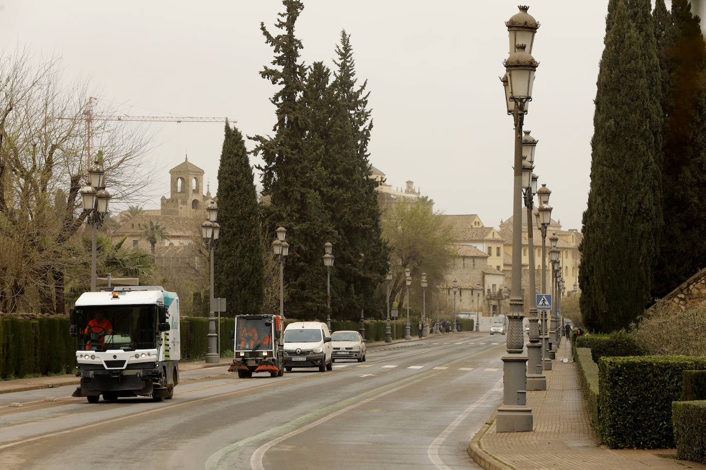 La avenida del Alcázar de Córdoba, en imágenes