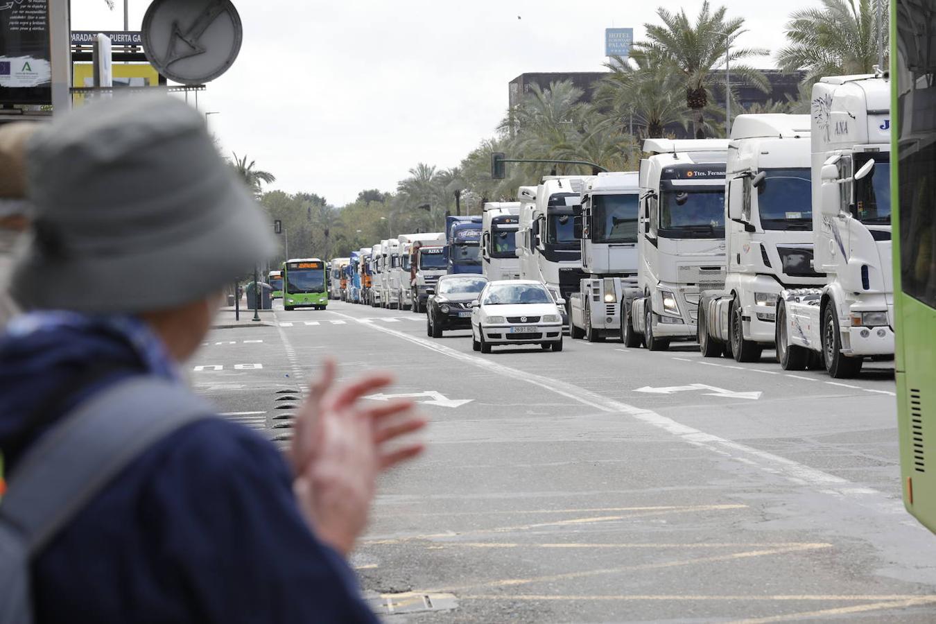 La protesta de los camioneros por el Centro de Córdoba, en imágenes