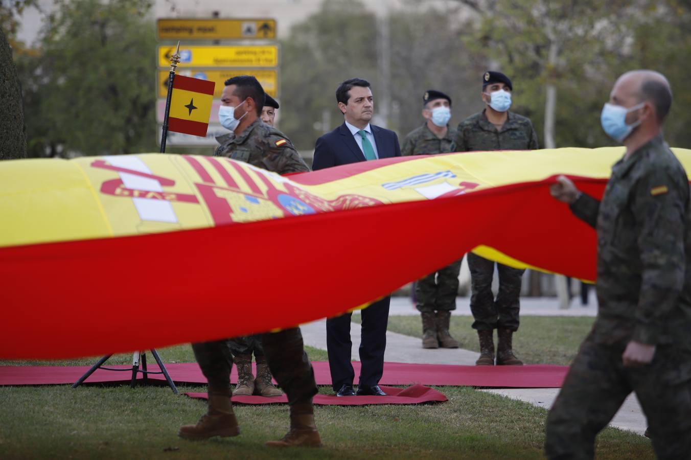 El izado de la bandera de España en Córdoba, en imágenes