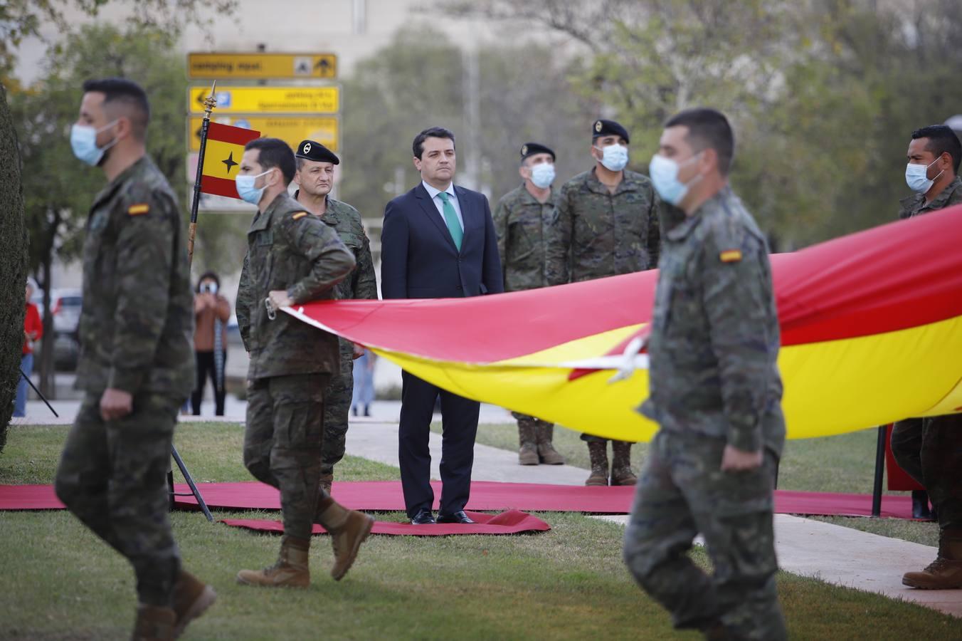 El izado de la bandera de España en Córdoba, en imágenes