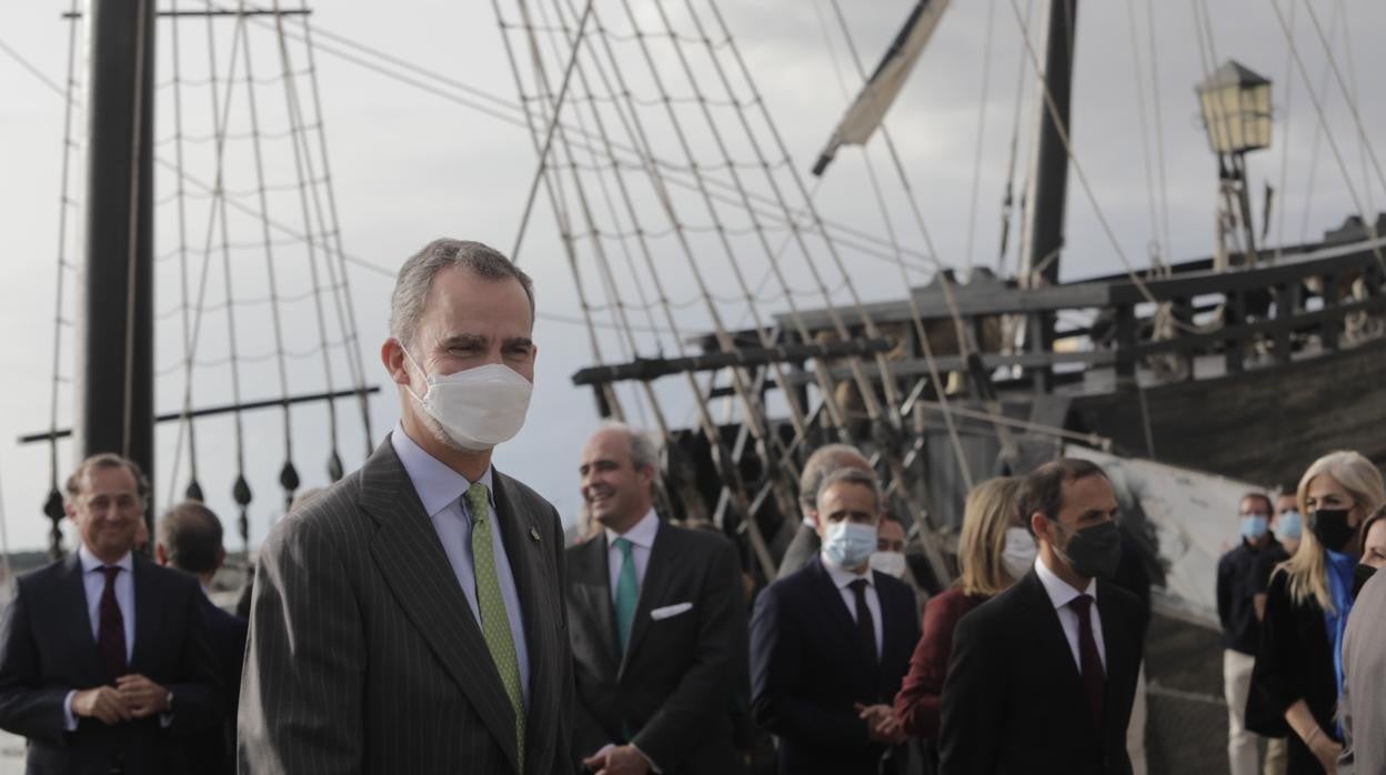 Fotos: Felipe VI en la Cofradía de Pescadores de Sanlúcar y la Nao Victoria