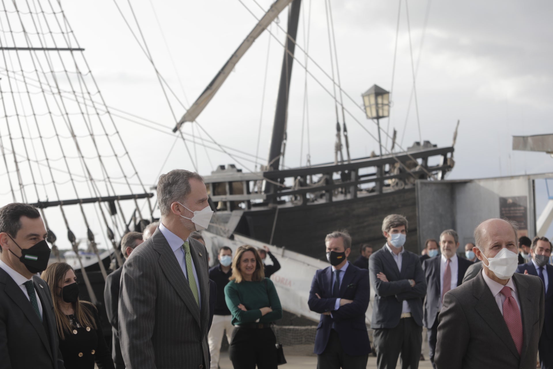 Fotos: Felipe VI en la Cofradía de Pescadores de Sanlúcar y la Nao Victoria