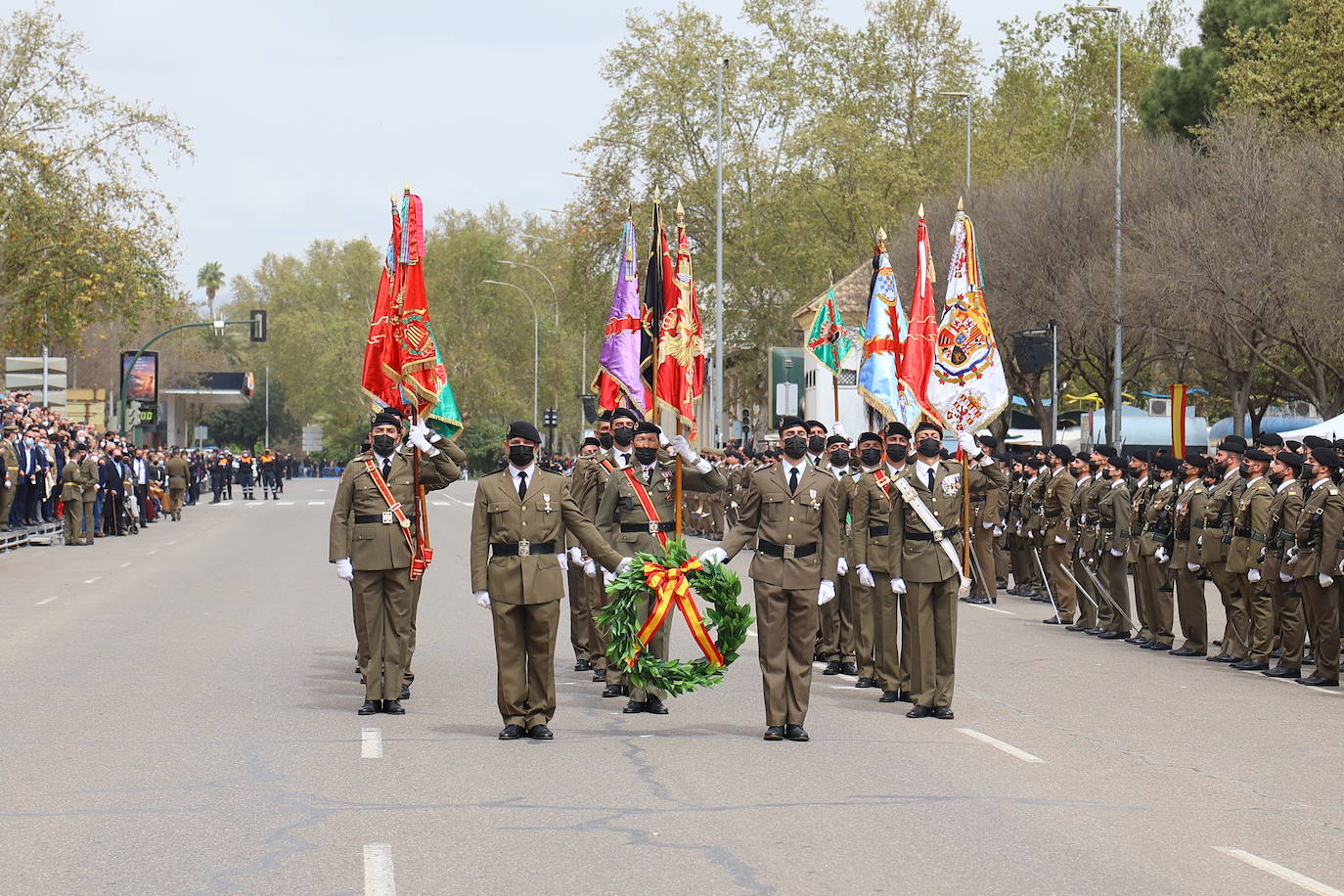 La solemne jura civil de bandera en Córdoba, en imágenes