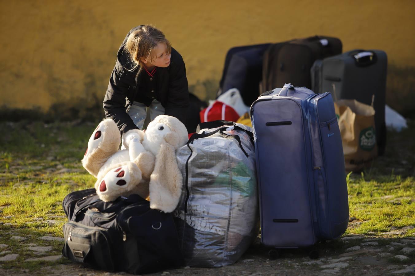 La llegada de refugiados de Ucrania a Córdoba, en imágenes