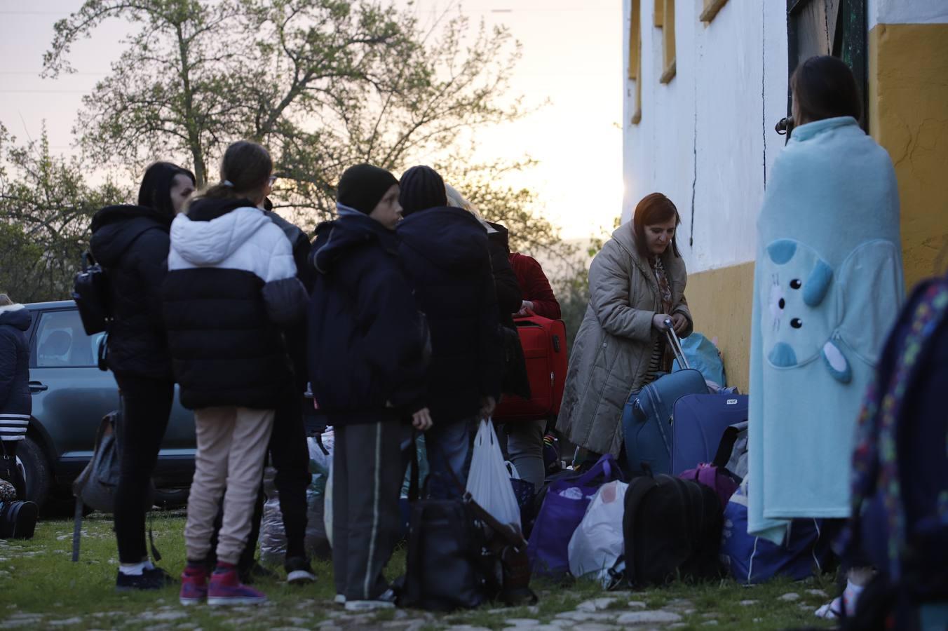 La llegada de refugiados de Ucrania a Córdoba, en imágenes