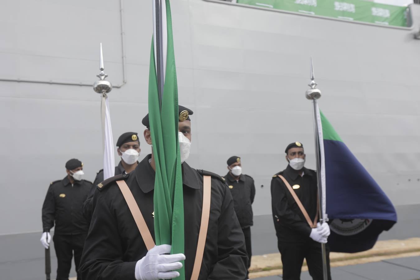 FOTOS: Así ha sido la entrega de la primera corbeta saudí en Navantia