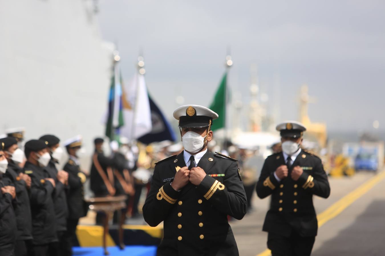 FOTOS: Así ha sido la entrega de la primera corbeta saudí en Navantia