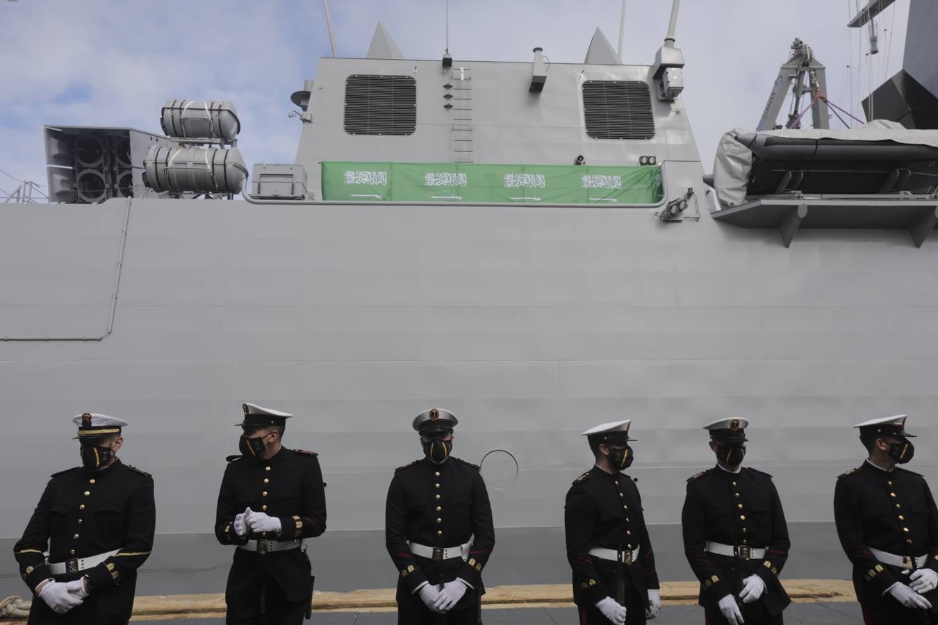 FOTOS: Así ha sido la entrega de la primera corbeta saudí en Navantia