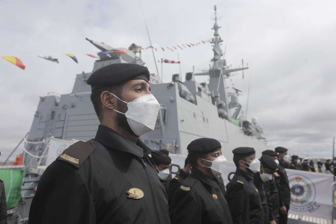 FOTOS: Así ha sido la entrega de la primera corbeta saudí en Navantia