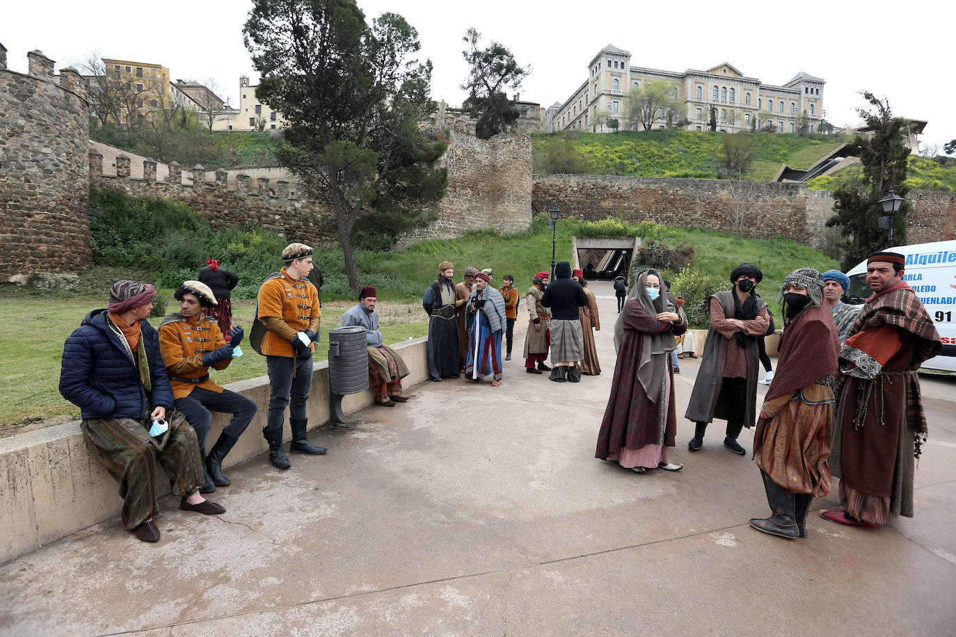 Las imágenes del rodaje de la nueva película de Karra Elejalde en Toledo