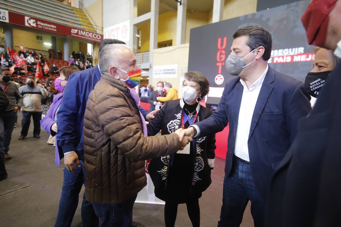 La presencia de Pedro Sánchez en la Asamblea de UGT en Córdoba, en imágenes