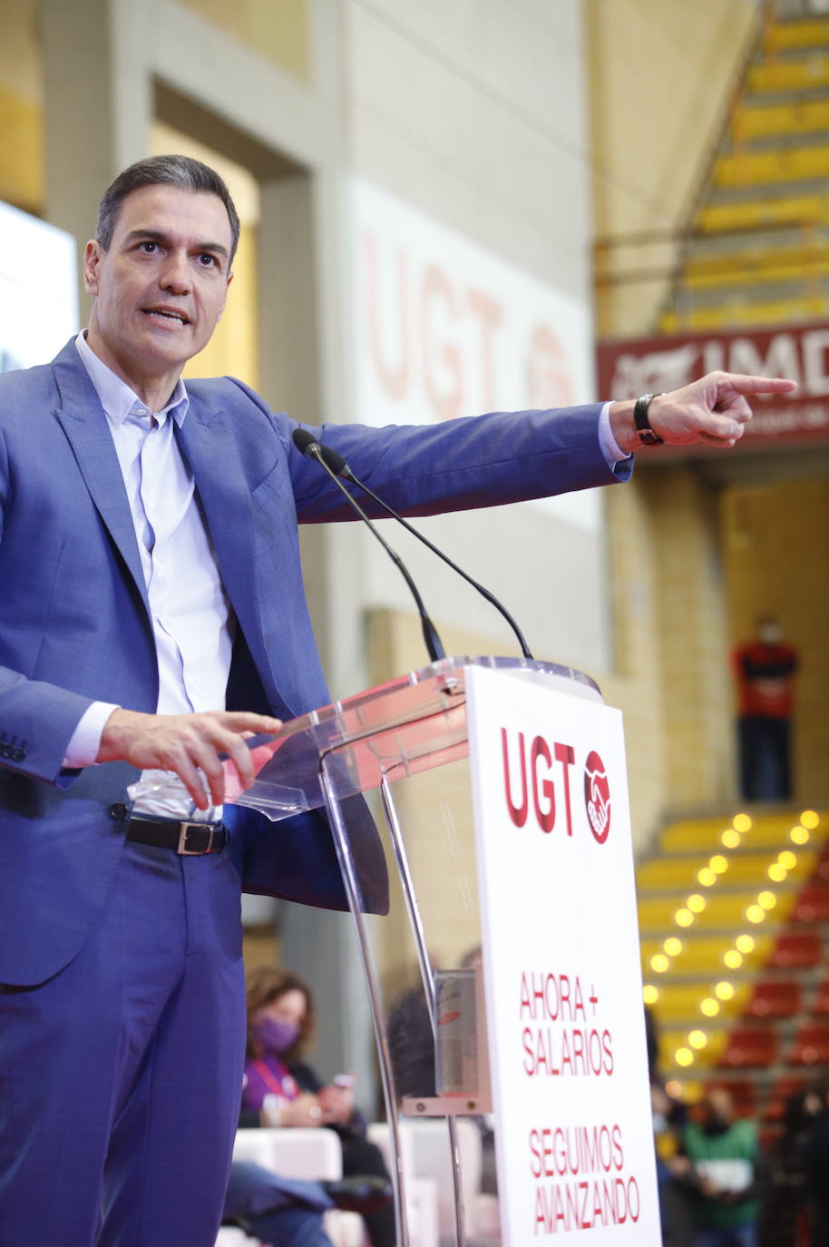 La presencia de Pedro Sánchez en la Asamblea de UGT en Córdoba, en imágenes