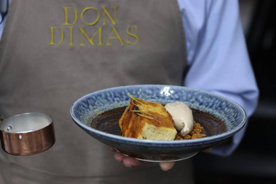 4. Don Dimas: torrija de leche con helado de carajillo de Bailey`s. Castelló, 1. Madrid