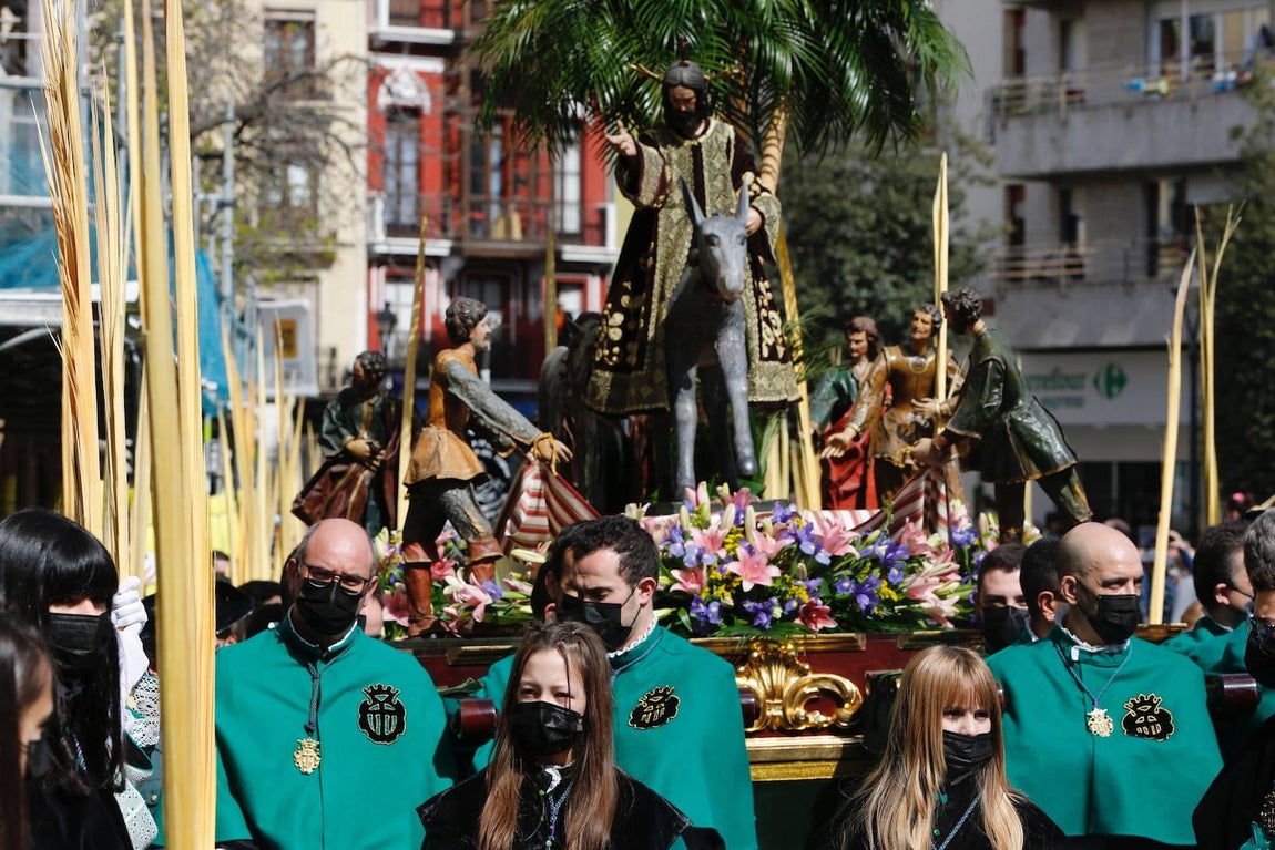 Procesión de la Borriquilla en Valladolid. 