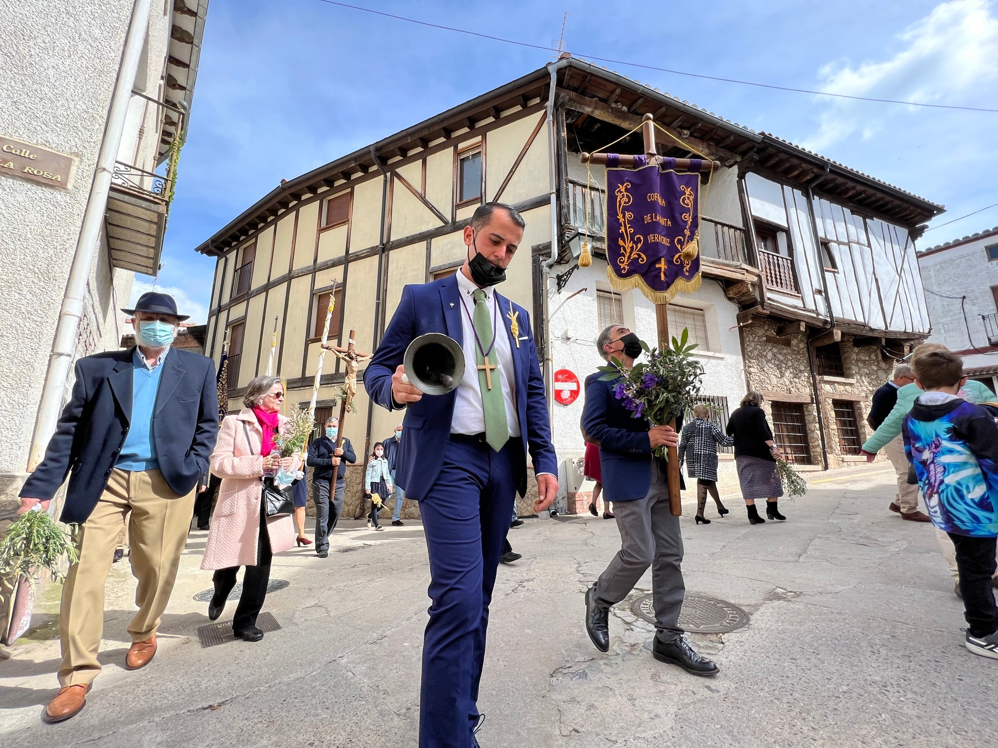 Procesión de Las Palmas en Candeleda (Ávila). 