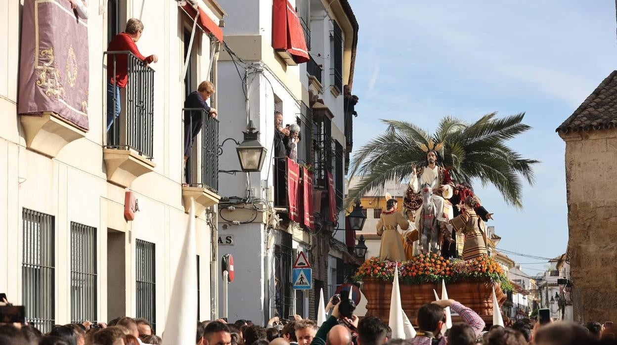 La vibrante salida de la Borriquita en el Domingo de Ramos de Córdoba, en imágenes