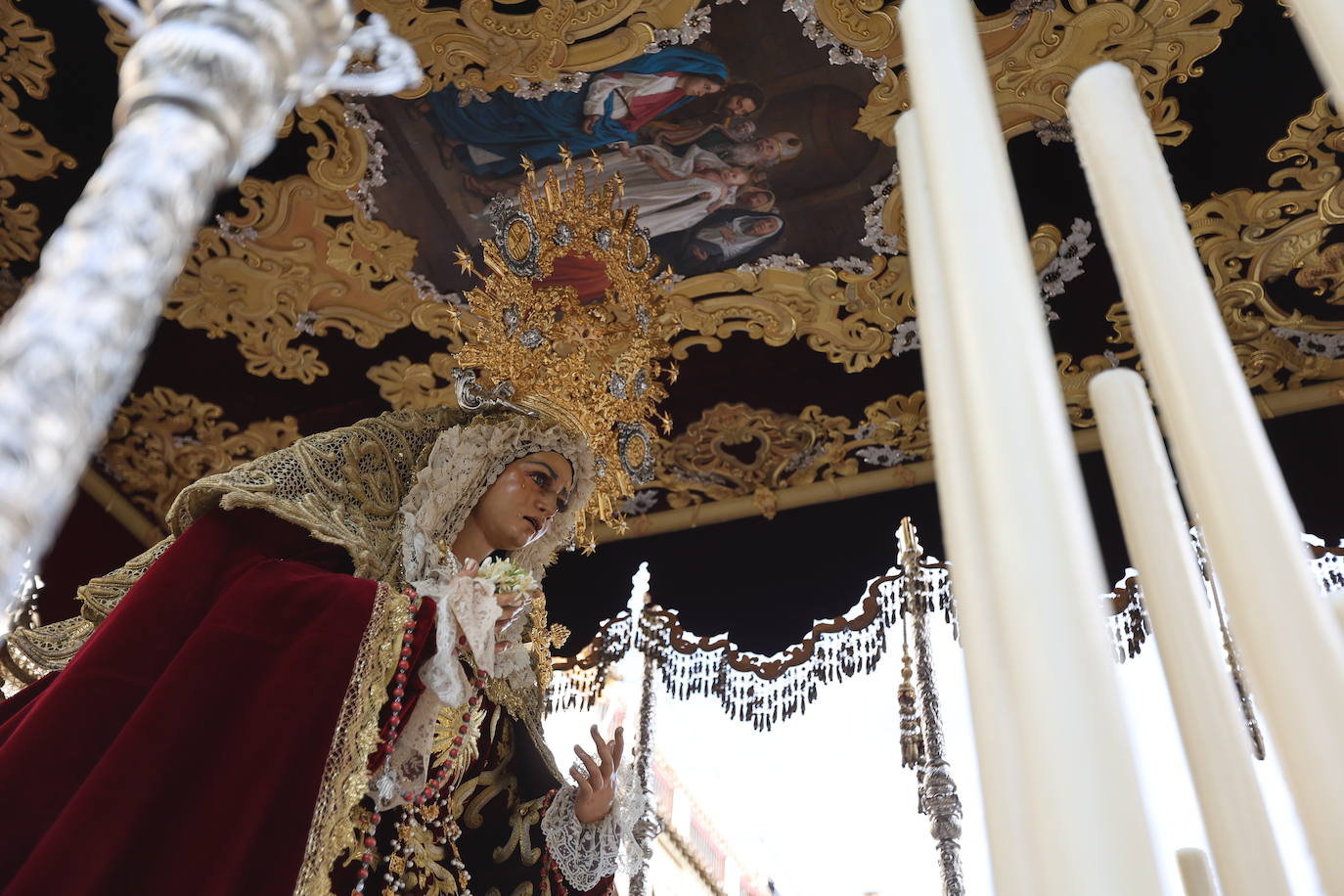 La hermandad del Huerto ilumina Córdoba el Domingo de Ramos