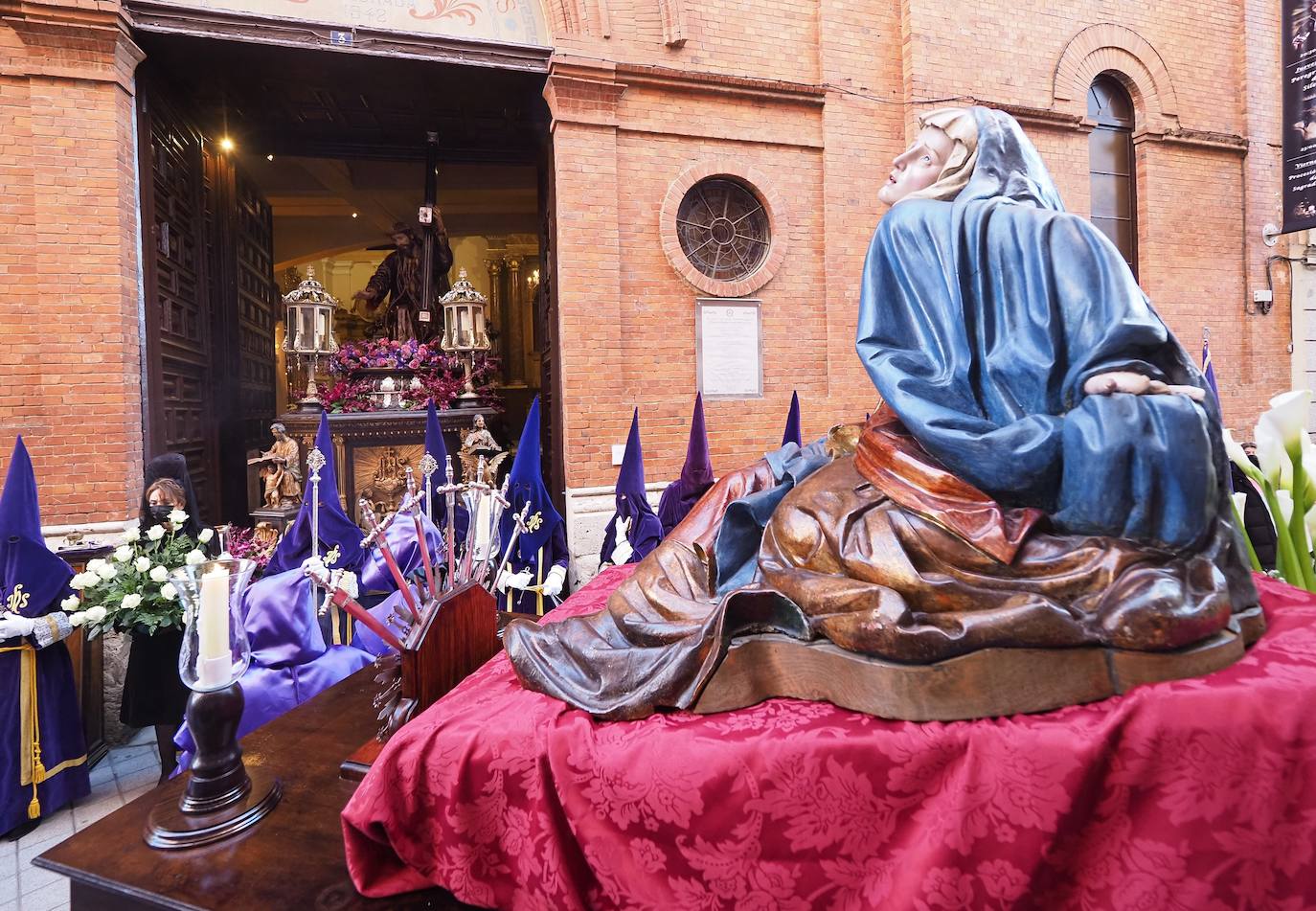 Procesión de la Amargura en el Monte del Calvario en Valladolid. 