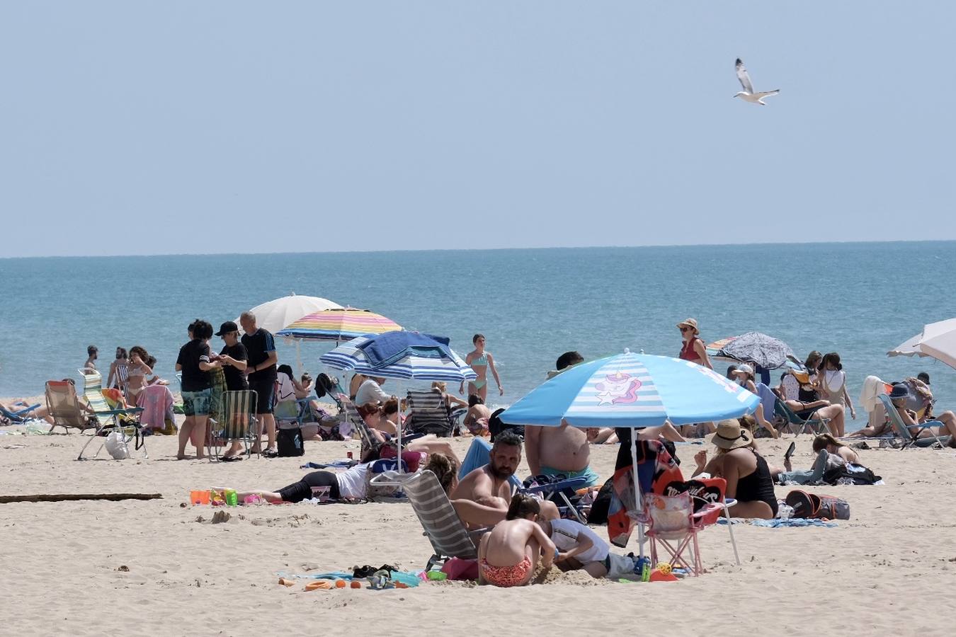 Fotos: Espléndido fin de semana de playa y terrazas en Cádiz