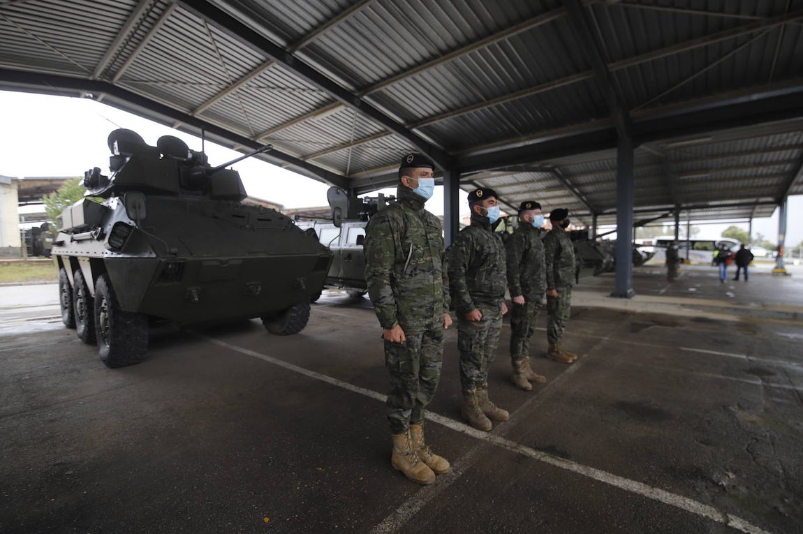 La visita de la ministra de Defensa a los soldados de la BRI X, en imágenes