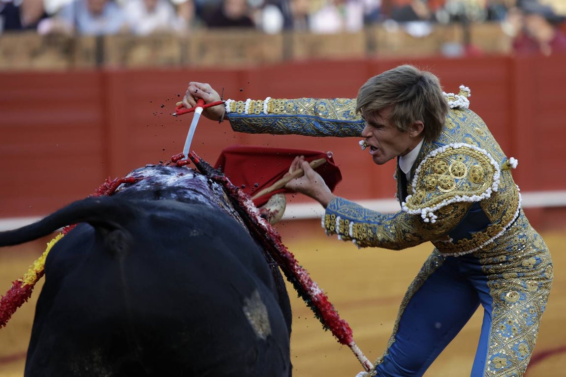 Javier Jiménez, en el coso del Baratillo. JUAN FLORES