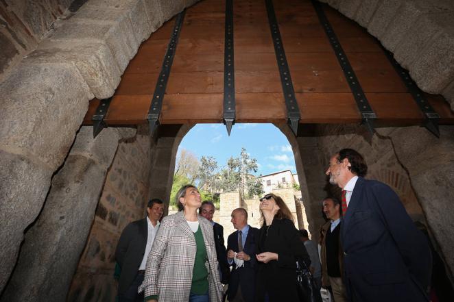 Las entrañas del torreón del puente de Alcántara y su rastrillo original,en imágenes