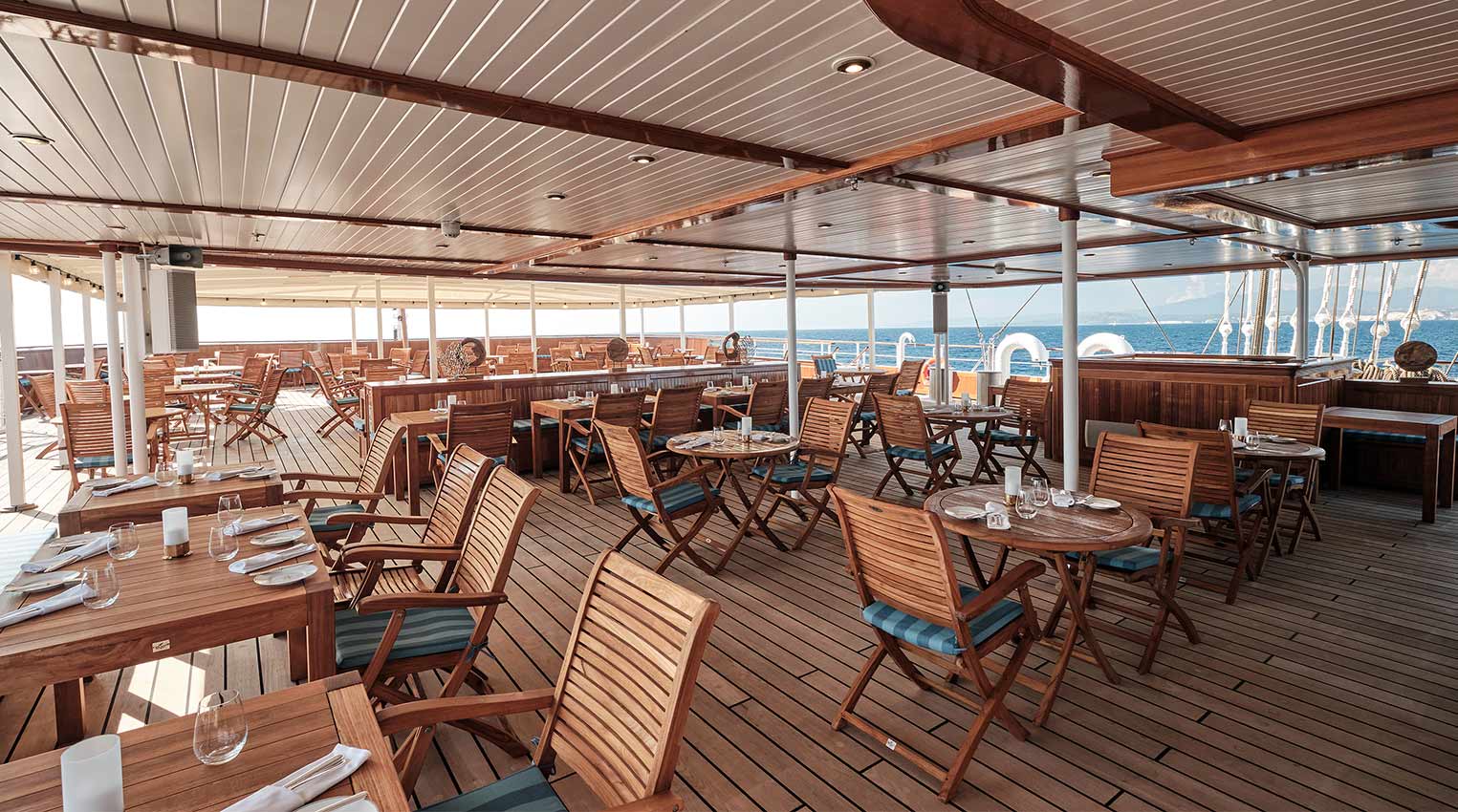 En imágenes: Los lujosos camarotes, restaurantes y spa del crucero &#039;Sea Cloud Spirit&#039;