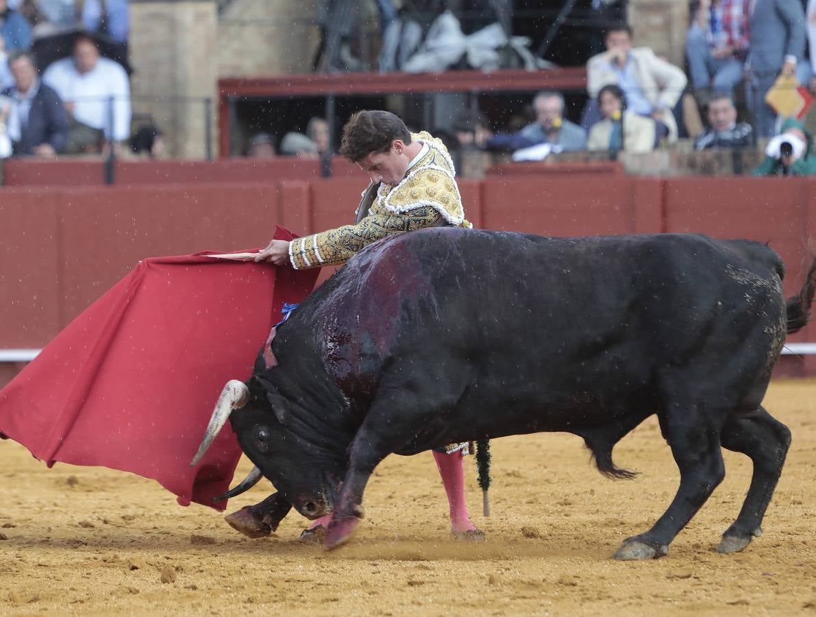 Primera corrida del ciclo continuado de 2022 en la plaza de toros de Sevilla. RAÚL DOBLADO