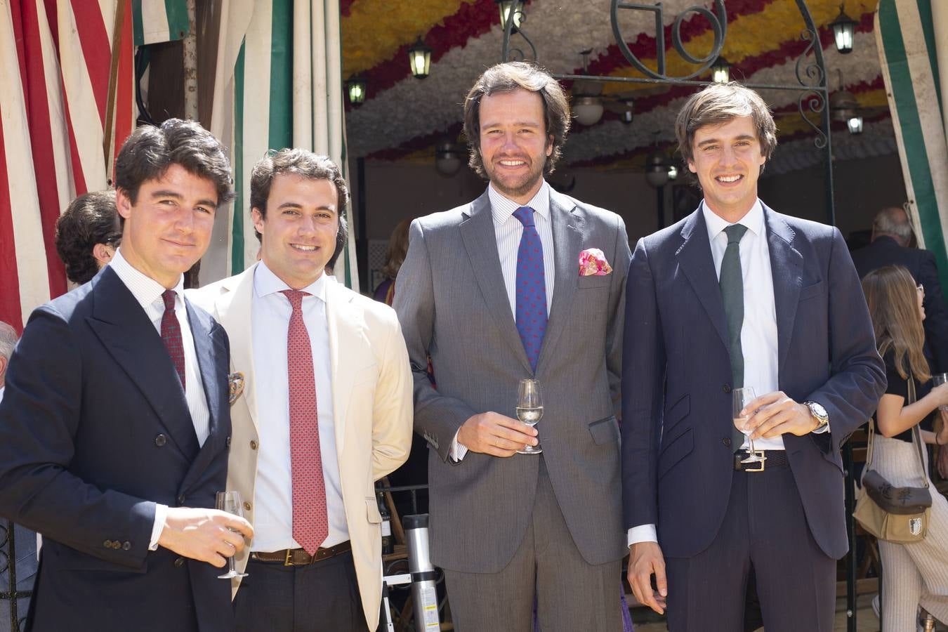 Gonzalo Mora-Figueroa, Santiago Llorente, José Luis Mora-Figueroa y Manolo Rein. ROCÍO RUZ