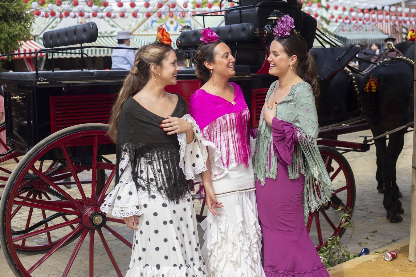 María Borrero, María Luisa Escudero y Teresa de la Puerta. ROCÍO RUZ