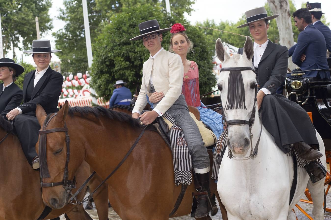 Micaela Gálvez, Mavi Machorn, Salvador Basagoiti y María Teresa. ROCÍO RUZ