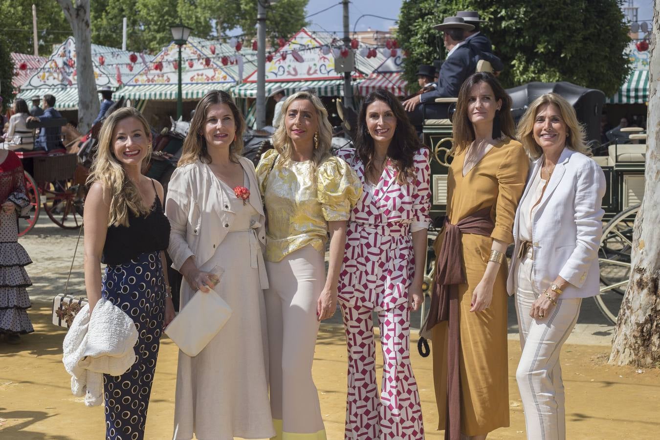 Lucía Capape, Teresa Melgarejo, Araceli Moncada, Marta Carbajosa, Marta Benjumea y Marta Ceballos. ROCÍO RUZ