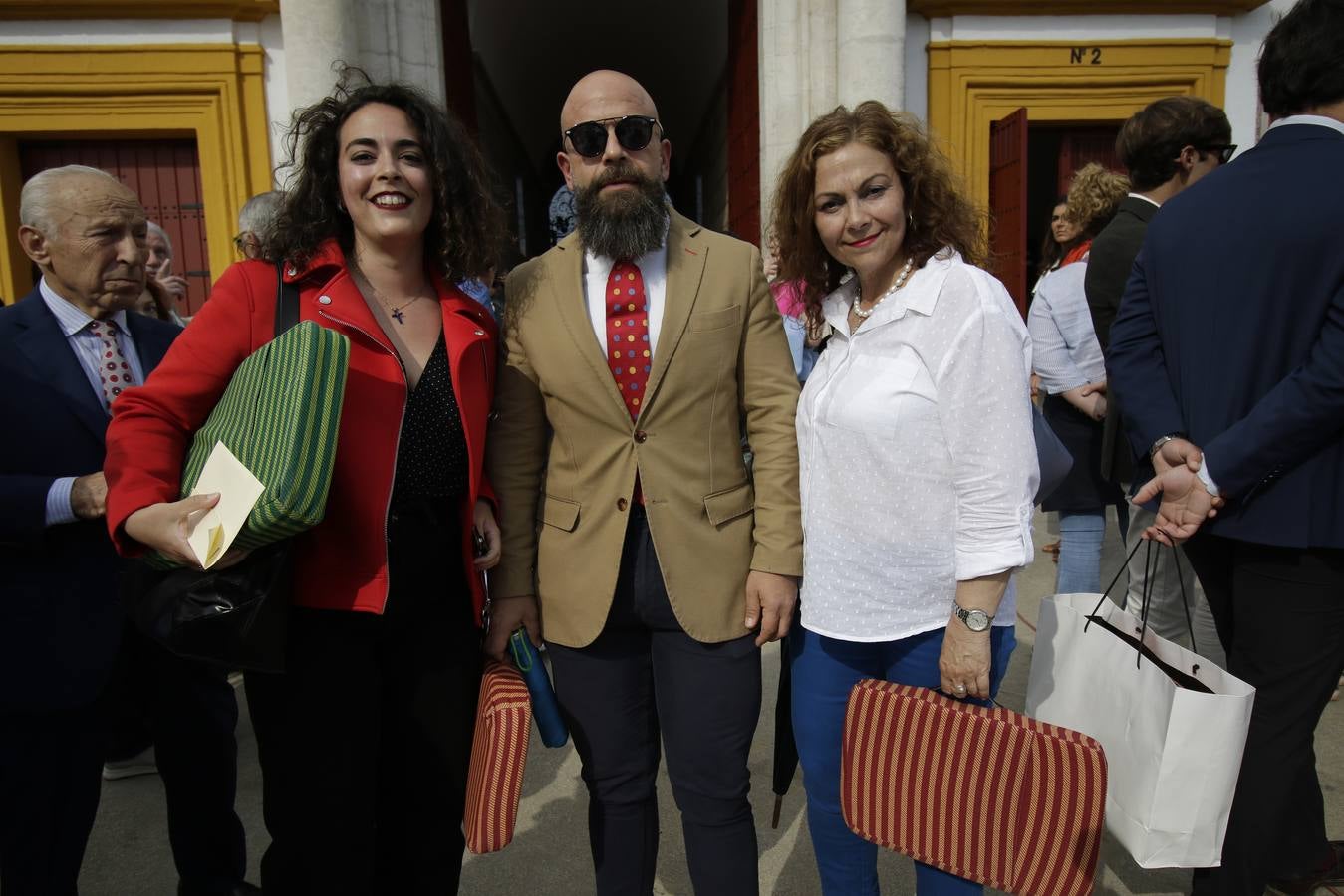 Rocí­o de la Oliva, Antonio Pérez y Manuela Polvillo. JUAN FLORES