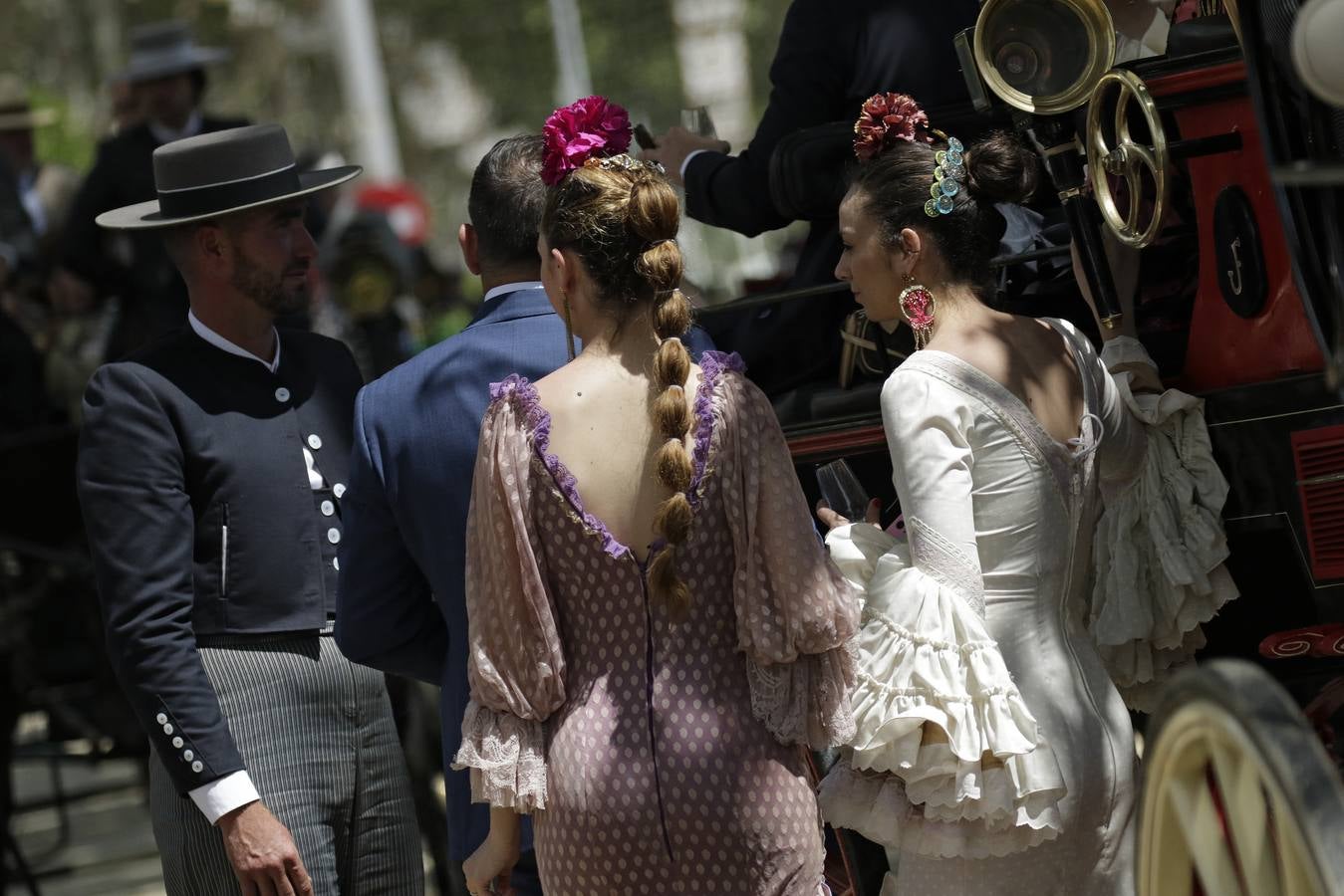 Ambiente en el real durante el miércoles de la Feria de Sevilla 2022. JUAN FLORES