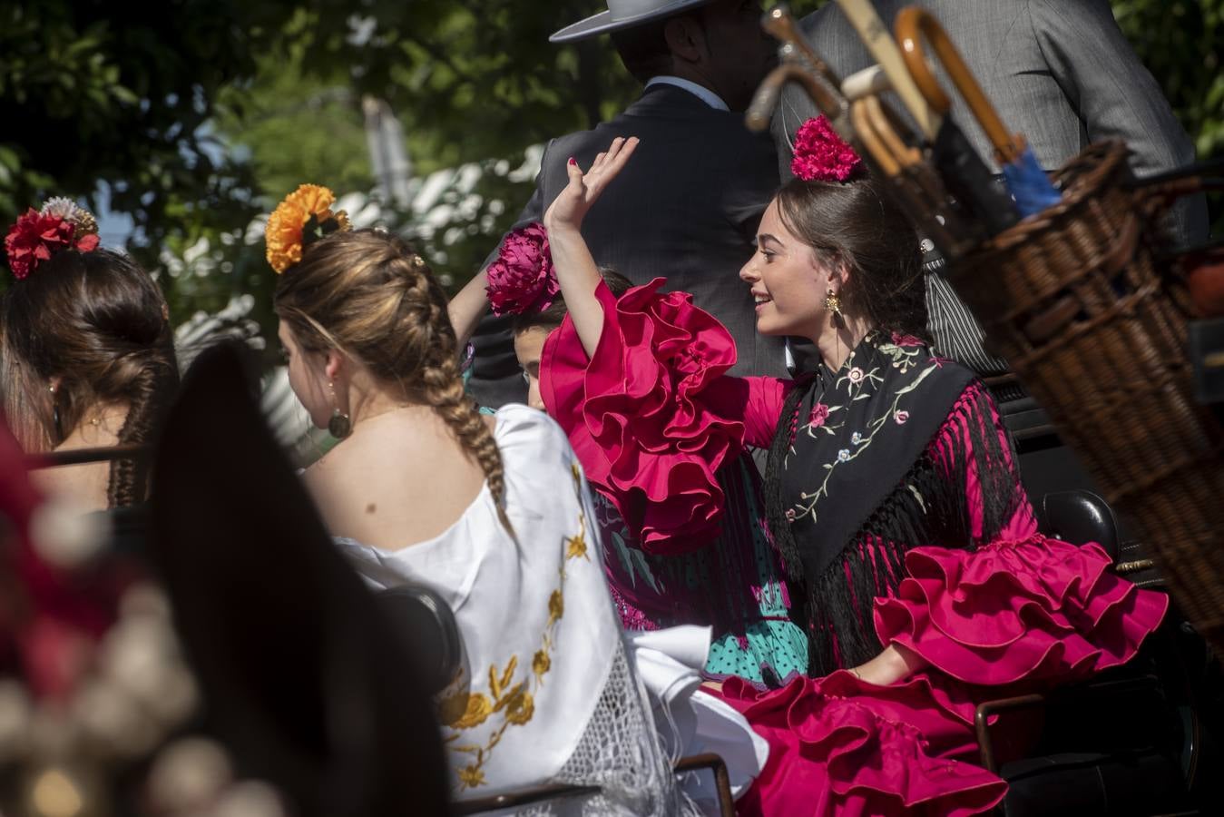 Ambiente durante el viernes en la Feria de Sevilla 2022. MAYA BALANYÀ