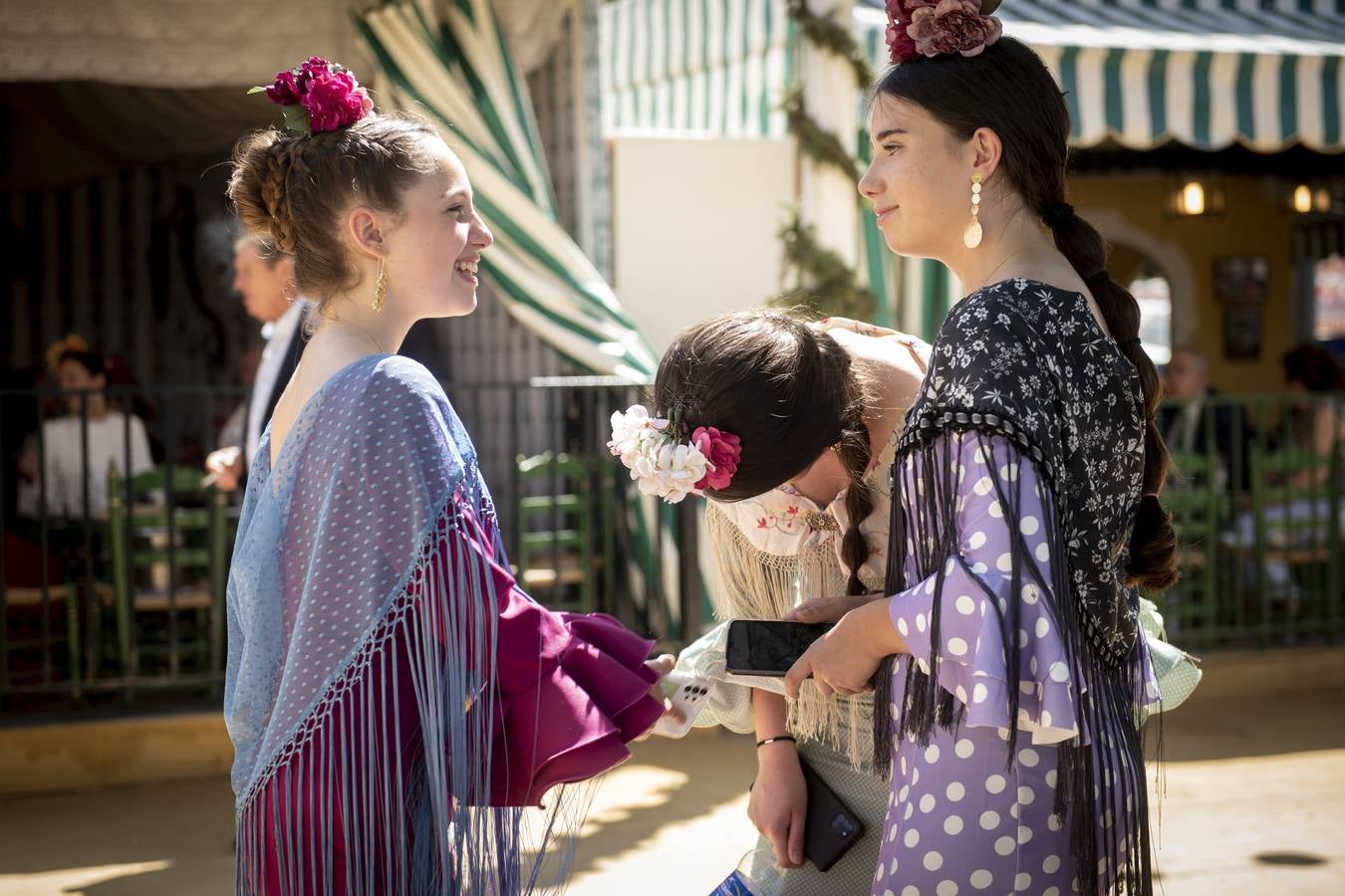 Ambiente durante el viernes en la Feria de Sevilla 2022. MAYA BALANYÀ