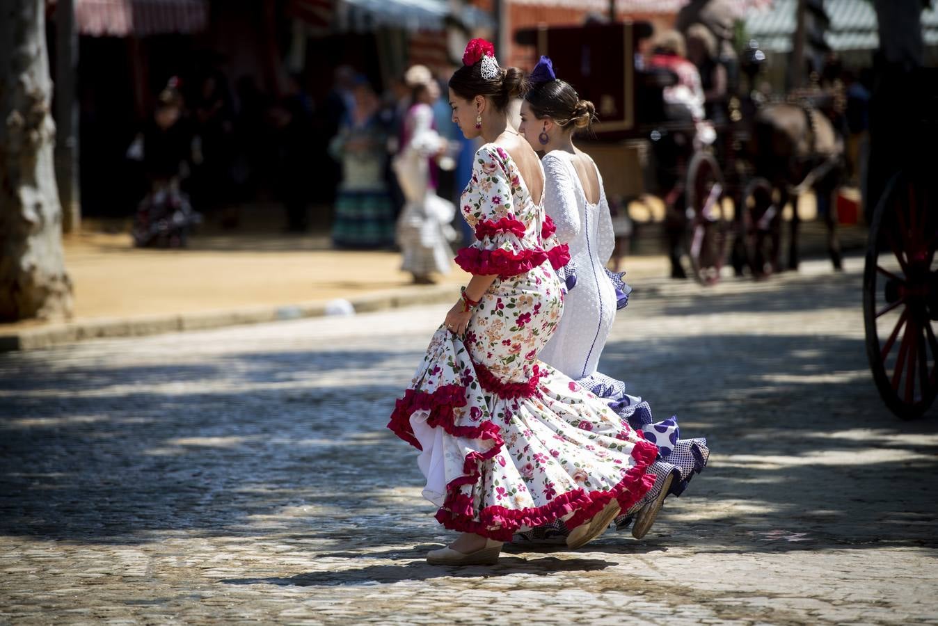 Ambiente durante el viernes en la Feria de Sevilla 2022. MAYA BALANYÀ