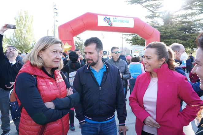 Del Olmo, Tudanca y Barcones, antes de comenzar la marcha