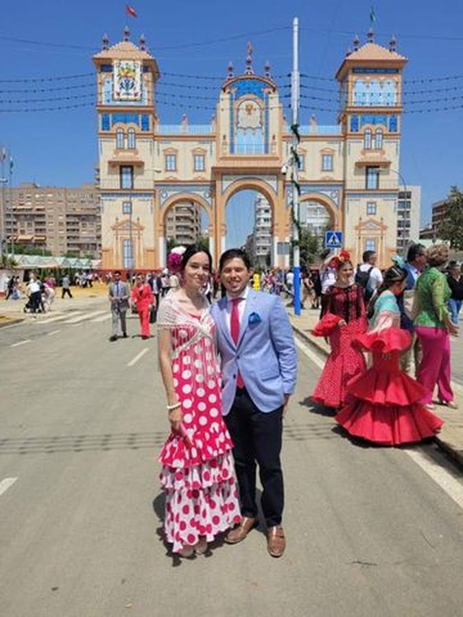 Foto de los lectores de ABC de la Feria de Sevilla 2022. ABC