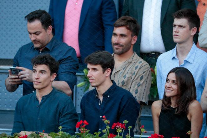 Marc Márquez, Macarena García y Miguel Bernardeau. 