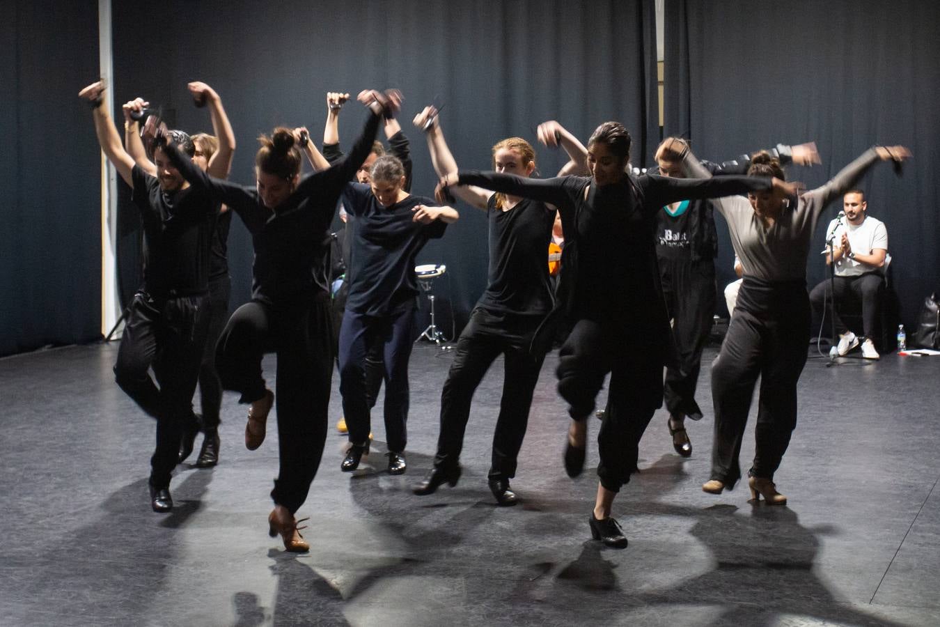 Masterclass del Ballet Flamenco de Andalucía con alumnos de Secundaria. VANESSA GÓMEZ