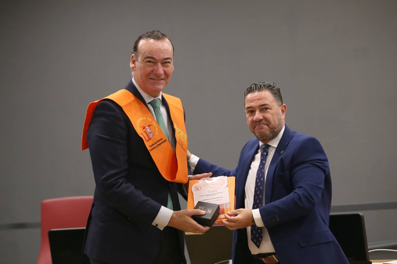 Acto de homenaje a los egresados ilustres de la facultad de Económicas y Empresariales de Sevilla. ROCÍO RUZ